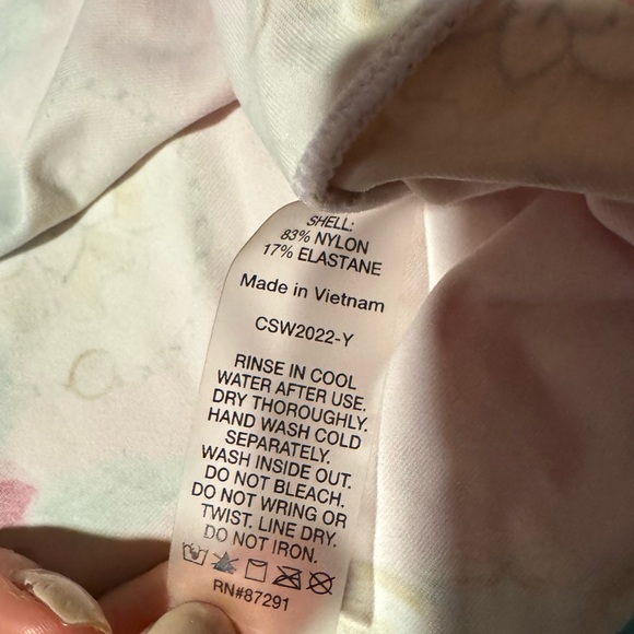 N- Women's Johnny Was Japer Surf Floral Long Sleeve Pullover Swimsuit Shirt - Picture 7 of 8